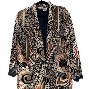 Vintage Leopard Print Blazer